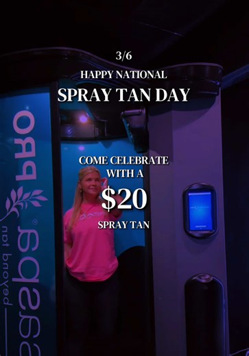 $20 spray tans for NATIONAL SPRAY TAN DAY! 🕺🏼🕺🏼🕺🏼 •Designer Skin’s Sunless Tan Extender is $40 today! Tan Extenders add DAYS to the life of your spray tan! It’s a must for me. Retail Price: $40 BWB Price: $30 MSRP: $52 Come get an instant glow today! #spraytan #tan #tanrepublic #fyp #designerskin