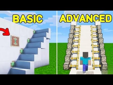 Basic to Advanced Auto Redstone Stairs! [Minecraft]