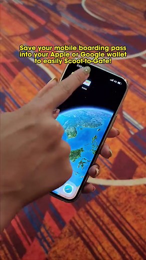 Scoot-to-gate with us - easy peasy, paper-freezy! Check-in on the Scoot app to generate your Mobile Boarding Pass, then save it on your smartphone or Apple/Google wallet (accessible on compatible smartwatches too) for boarding. 🤳 Find out more at bit.ly/ScootMBP or via the link in our bio ☺️ #FlyScoot #MobileCheckIn #Travel