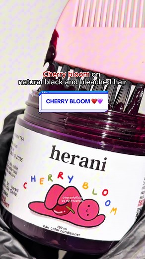 Red Purple Hair Color Transformation on Natural Hair