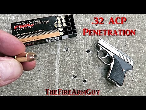 .32 ACP Penetration Test with a Seecamp LWS .32 - TheFireArmGuy