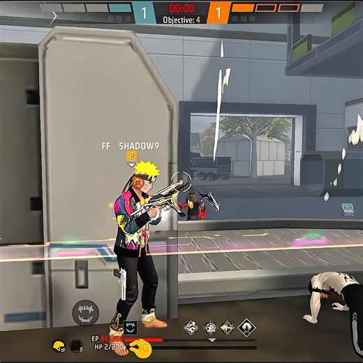 1HP CLUTCH! SOLO VS SQUAD IMPOSSIBLE CHALLENGE 💪 #ffshadow9 #freefire