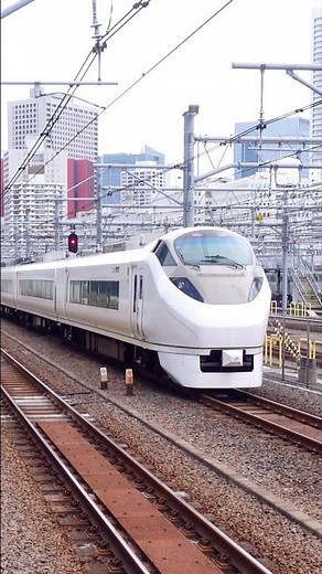 Tuxedo Body colored E657 series at Takanawa Gateway Station, Tokyo, May 2026