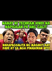 2K views · 13 reactions | Nanay ni TechRam Hindi na Napigilan Pa ang Galit at Nakapagsalita ng Masakit Kay Dave, Ninong S, at Iba Pang Pinaboran ni Dave Courtesy: @TechRamVlog #TechRAM #Dave #Techramkids #trending #viralvideo | JoNald Ph | Facebook