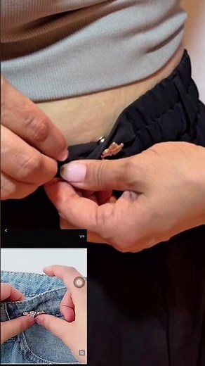 How to Make Loose Jeans Fit Better | Easy Jeans Waist Hack #hacks #jeans