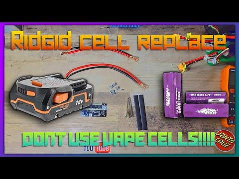 Ridgid 18V Battery Repair - Cell Replacement!