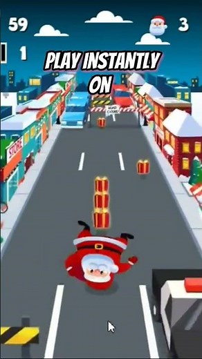 Play Instantly on now.gg #nowgg #onlinegaming #santacityrun