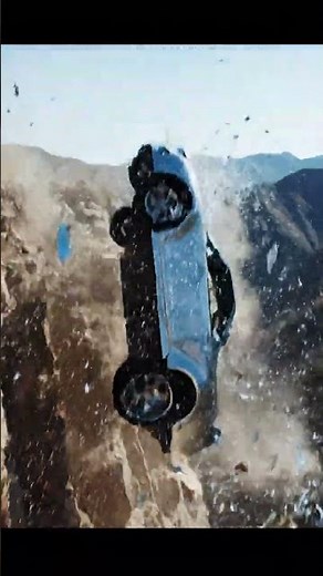 Epic Car Plunge: Witness the Dramatic Cliff Fall! 😱