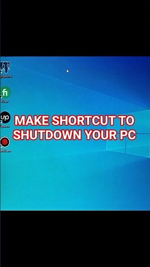 Create a 1-Click Shutdown Button in Windows!👌 #windows #pcsettings #smartphone