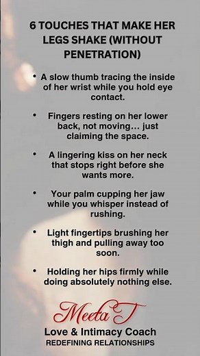 6 touches which make her leg shake without penetration #intimacytalk