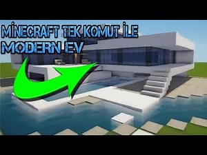MİNECRAFT TEK KOMUT İLE MODERN EV YAPIMI