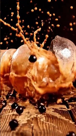 Epic Boba Drink Explosion! Laser Effects & Slow Motion Science Experiment 💥🧪 #Shorts