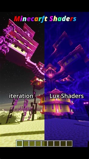 Battle B/w Two Most beautiful Shaders | Minecraft | #minecraft #minecraftshaders #battle #shaders