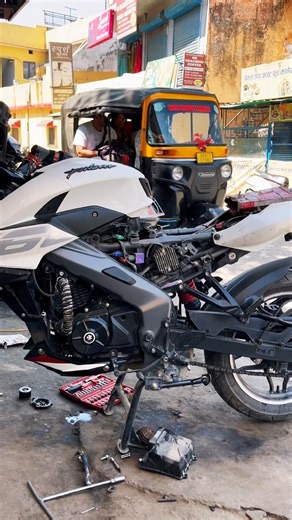 Most modified Ns 160 bs6 in India⚡️ #bajaj #ns160 #ns200 #bike #bikemodification #wrapping #shorts