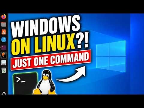 Run Windows on Linux Instantly — Just 1 Command!