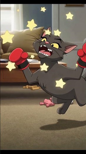 Final Boss Cat With Boxing Gloves vs Mousetrap... STILL LOSES 😂 #memes #cat