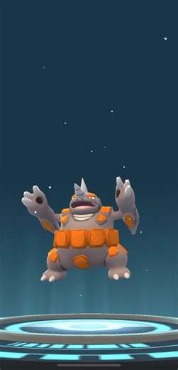 [Pokemon GO] Evolving Rhydon into Rhyperior! #pokemongo #tiktokeffects #rhydon #rhyperior