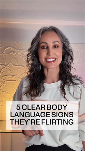 5 unmistakable body language signs they’re flirting with you 👀✨#bodylanguage #crush #crushing #flirting #attraction | Liz Rose