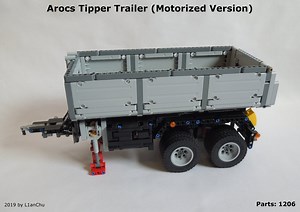 LEGO MOC-33270 Arocs (42043) Tipper Trailer Motorized Version (Technic 2019)