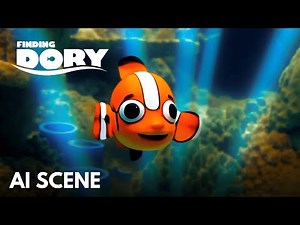 FINDING DORY Sleep Swimming Reimagined by AI in LEGO