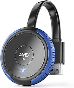 TIMBOOTECH 4K/5G Wireless HDMI Display Adapter, 4K@30Hz Miracast Dongle Screen Mirroring Video & Audio Receiver 65FT, for Laptop, PC, i-Phone, i-Pad, Tablet, Mac,Android,Window to TV/Projector/Monitor