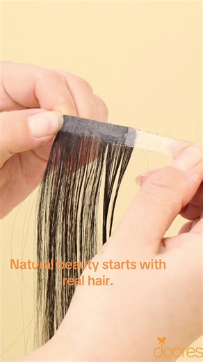 The overall contour fits the head naturally, avoiding harsh edges after wearing. #dooreshairextensions #haircare #realhumanhair