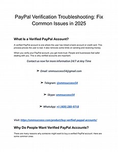 PayPal Verification Troubleshooting_ Fix Common Issues in 2025 - SlideServe