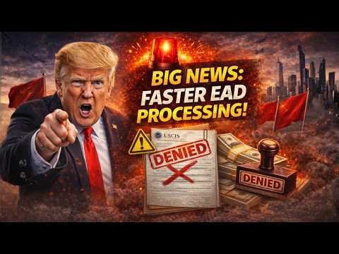 💥 JUST IN: EAD Processing Times Cut by 50% – USCIS Announces Fast Track