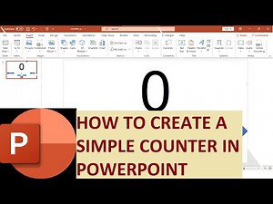How to create a simple counter using MACRO in PowerPoint | Microsoft Office 365/2019/2016/2010