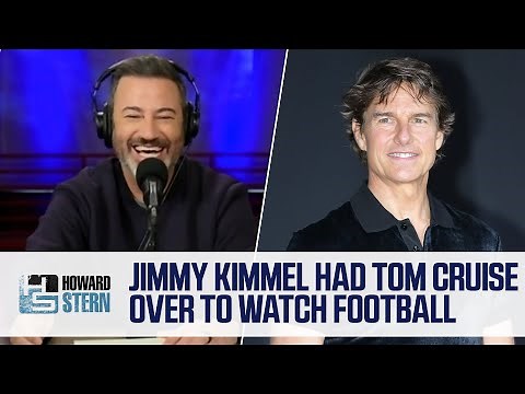 Jimmy Kimmel Had Tom Cruise Over to Watch Football
