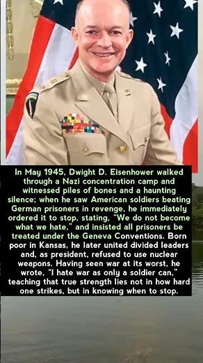 “When Power Chose Mercy" Eisenhower’s Definition of True Strength