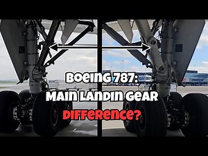 Boeing 787: Main Landing Gear Difference?