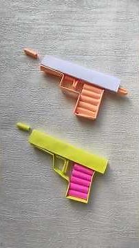 This Paper Gun Actually Shoots!| Working Origami Pistol