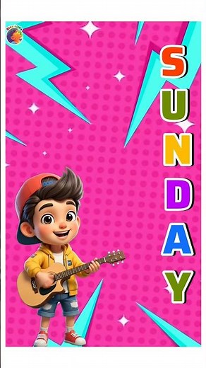 spell the word S-u-n-d-a-y #kidslearning #spelling