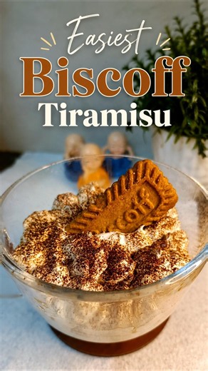 Biscoff Tiramisu Dessert 🍪 easiest and tastiest 😋 #recipe #food #biscoffdessert #tiramisu #dessert