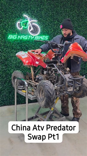 Easy Swap using my kit #bignastybikes #fabrication #gokart #minibike | Brad Butler