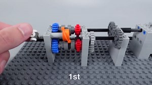 Lego RC Car with Gearbox and Clutch in Action