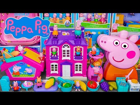 Peppa Pig ASMR | Satisfying with Unboxing Cute Peppa Pig Pink House SET | Review Toys ASMR