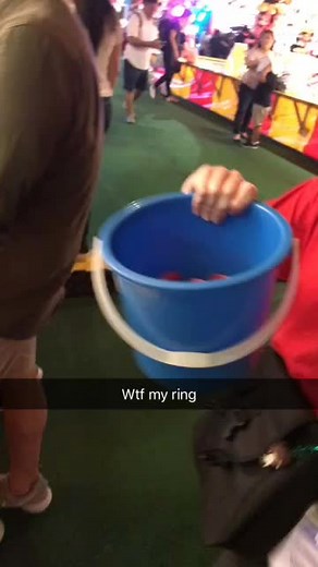 Cup Toss Game Challenge with Colorful Decorations