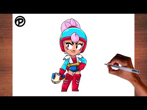 how to draw Janet from Brawl Stars Step by step