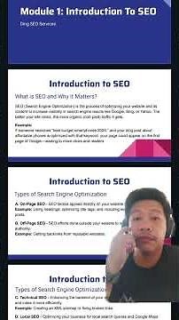 Free Module Training For SEO Introduction