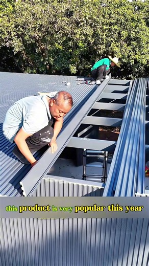 Aluminum alloy roof tile This is the most popular interior decoration material this year#aluminium #roof #top #fix #diy