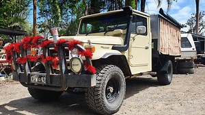 HJ47 1981 extended chassis touring machine. This Landcruiser has undergone some real customized changes in it's life with it's current own. Outback fourby for a outback lifestyle. Come take a closer look at how it's been set up for a lifestyle... | Mr Landcruiser