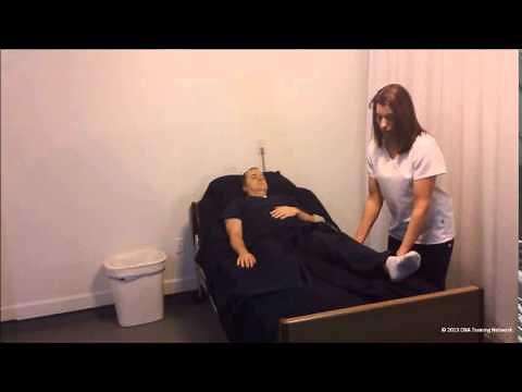 Provide resident with passive range of motion ROM exercises to one hip, knee and ankle