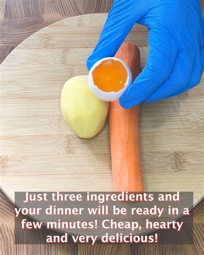 4.6K views · 28 reactions | Just three ingredients and your dinner will be ready in a few minutes! Cheap, hearty and very delicious! | The Tasty Table | Facebook