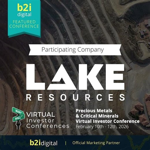 The B2i Digital team is pleased to announce Lake Resources N.L. (OTCQX: LLKKF | ASX: LKE)