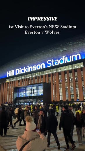 Wolves Fans 1st view of Everton’s NEW Hill Dickinson Stadium #wwfc #everton #hilldickinson #wolvesfc #newstadium