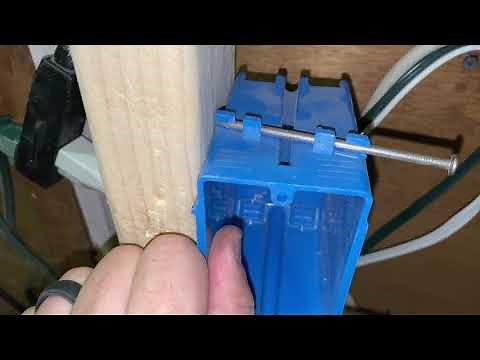 How to Install "New Work" Receptacle Boxes for Rough In Wiring | The Fixer Clips
