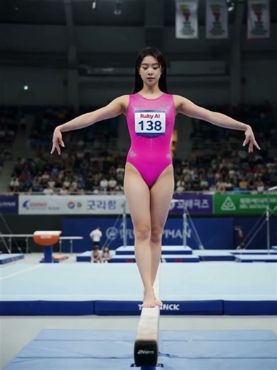 balance beam routine