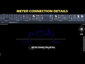 METER CONNECTION IN AUTOCAD